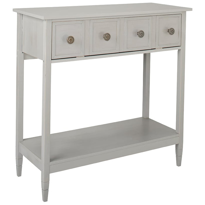Console Gray Table with Drop-Down Drawer | LTD Commodities