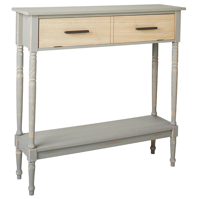 Console Tables with Textured Drawers