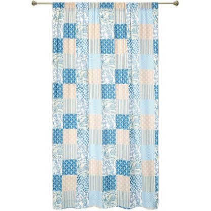 Coastal Coral Patch Window Panel 50" x 63" or 50" x 84"