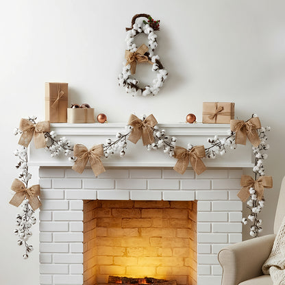 Country Cotton Boll Decor