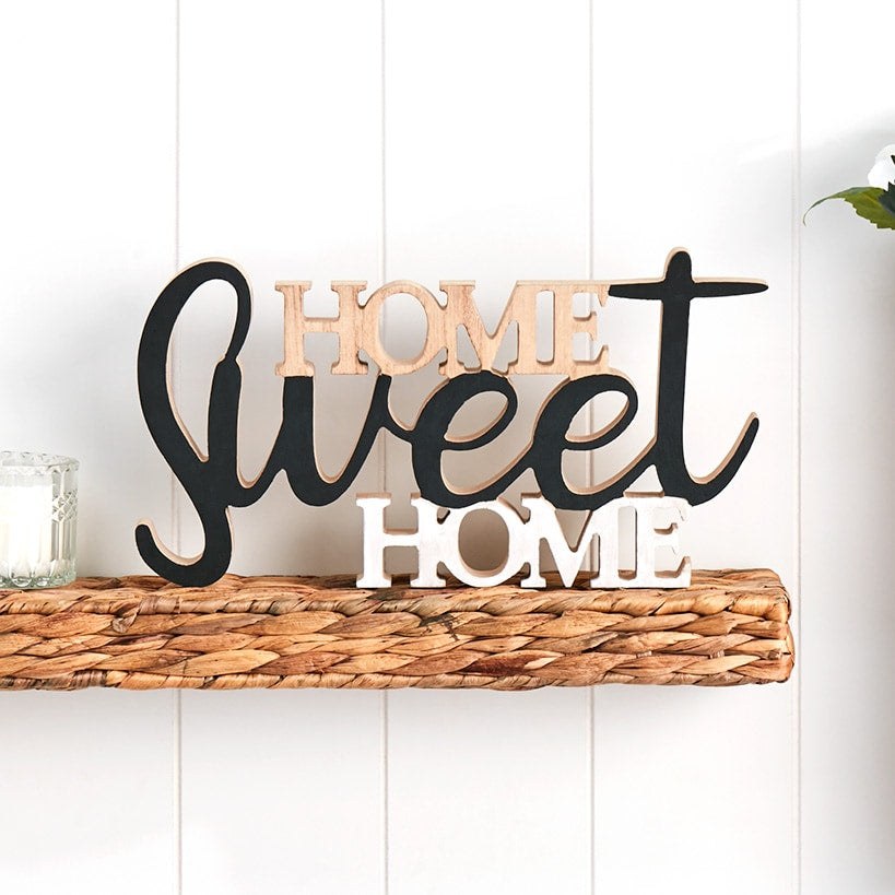 Country Sentiment Word Block Sign#select-item_home-sweet-home