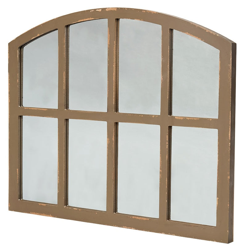 Rustic Country Window Pane Mirror - Black, Dark Brown, or White | LTD ...
