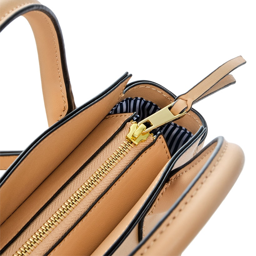Crown & Ivy Medium Brown Piper Mini Satchel Crossbody