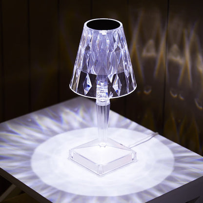 Desktop Crystal-Look LED Touch Lamp