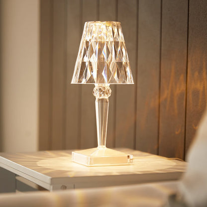 Desktop Crystal-Look LED Touch Lamp
