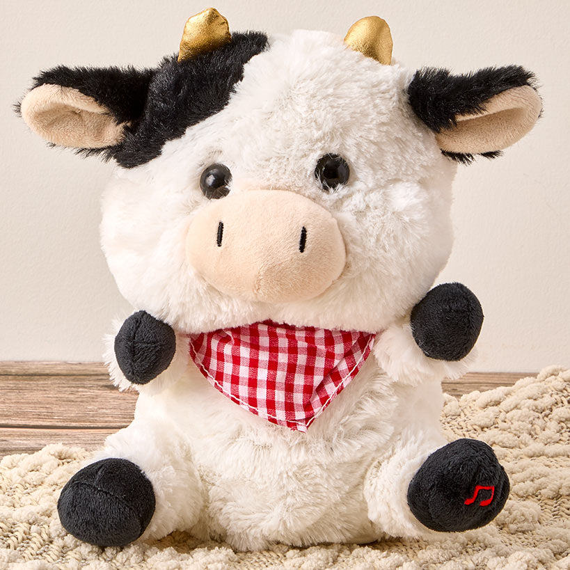 Cuddle Barn® Sweet Cheeks Animated Plush - Twirls and Sings Classic Song#select-animal_cow