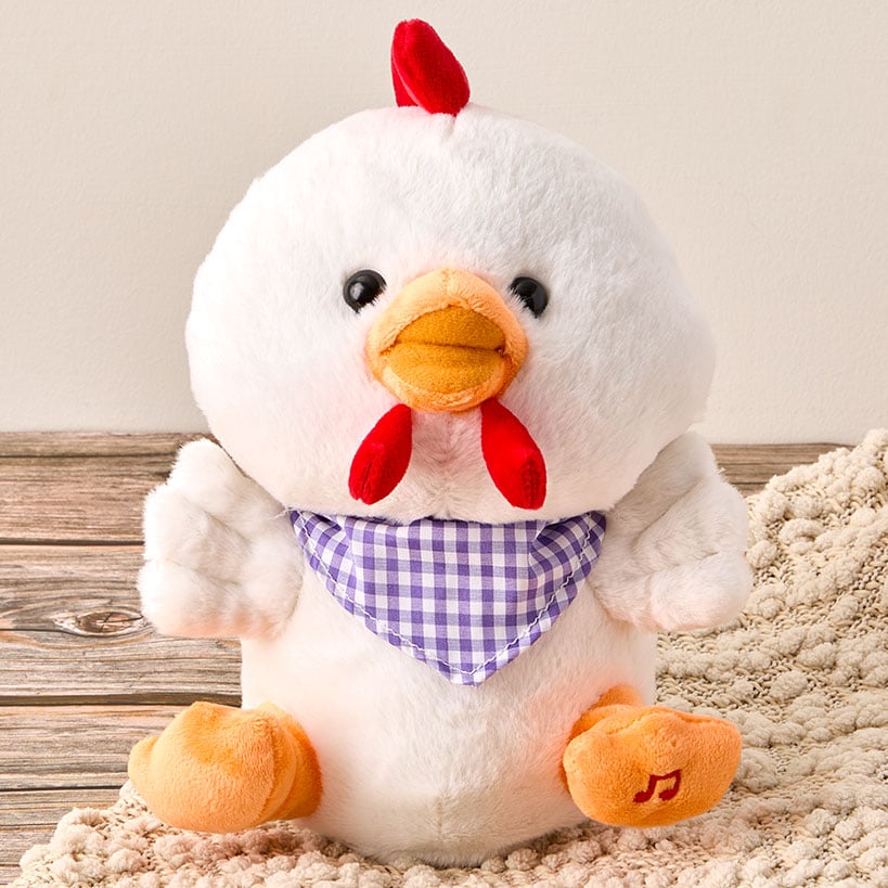 Cuddle Barn® Sweet Cheeks Animated Plush - Twirls and Sings Classic Song#select-animal_rooster