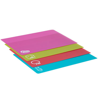 Bamboo Cutting Board Set wiith 6 Color Coded Mats