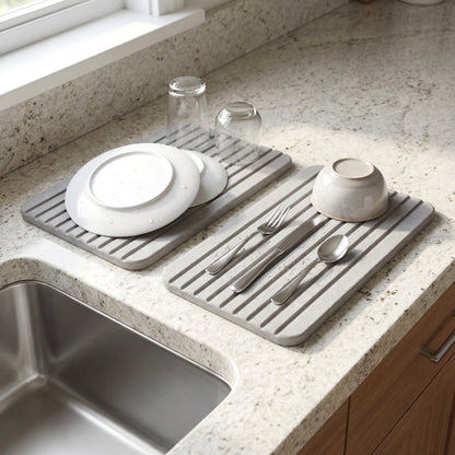 Stone Drying Mats for Kitchen Countertop - Set of 2