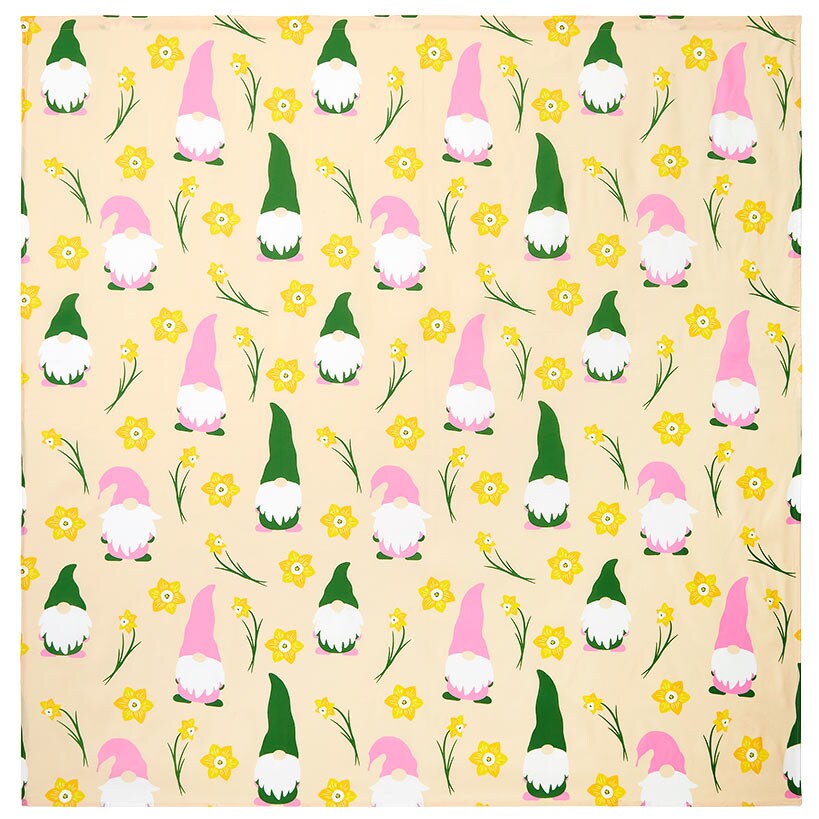 Daffodil Gnomes Shower Curtain, Rug, Hand Towels, Valance, or Hooks#select-item_shower-curtain