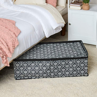 Damask Bedroom or Closet Storage Bin Organizer