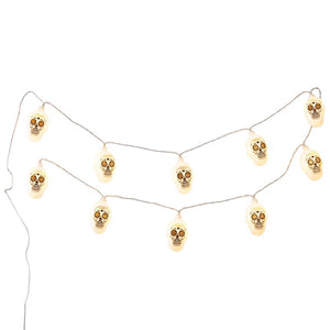 Day of the Dead Sugar Skull String Lights - Battery Operated