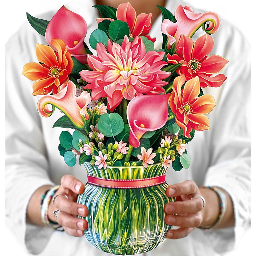 Dear Dahlia Pop-Up Flower Bouquet Card