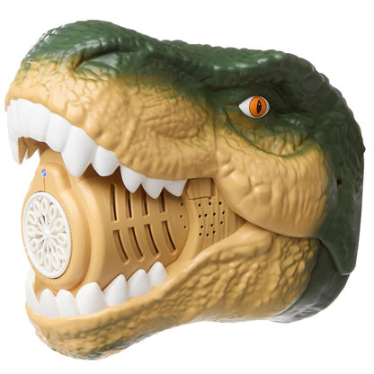 Dinosaur Bubble Machine - LED Light, Realistic Roaring, and Bubble Solution