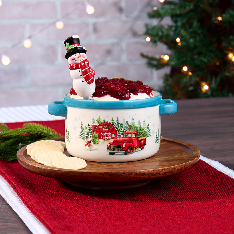Winter in the Country Christmas Collection - Dip Bowl or Butter Dish