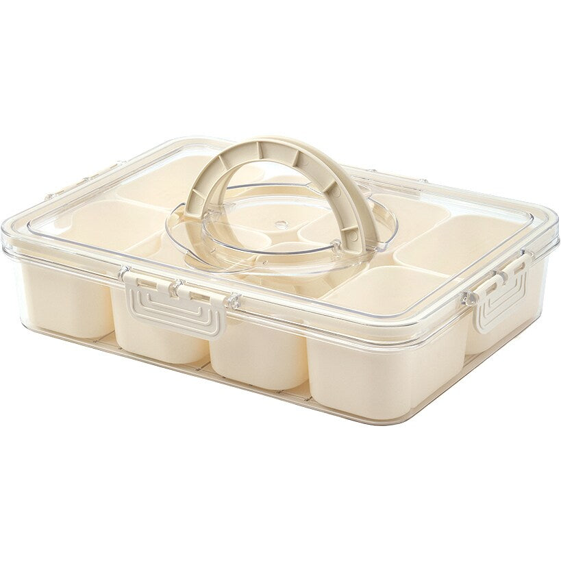 Snackle Box Divided Serving Tray with Lid