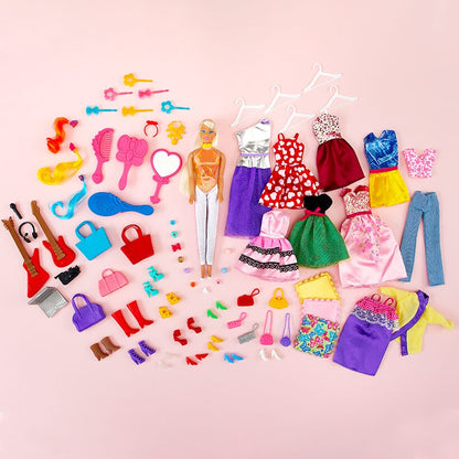 Doll with 100 Accessories