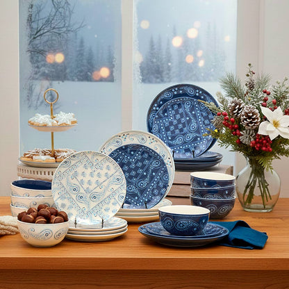 Dolly Parton Stoneware Everyday Paisley 12-Pc Dinnerware Set