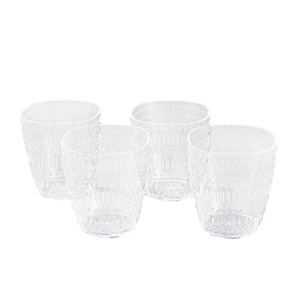 Acrylic Old-Fashioned Tumblers – Set of 4