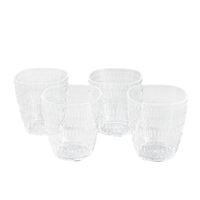 Acrylic Old-Fashioned Tumblers – Set of 4