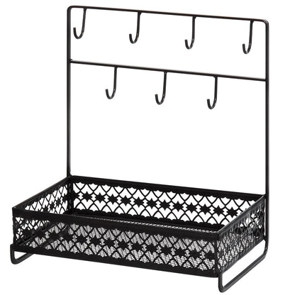 Dresser Top Organizer with Hooks