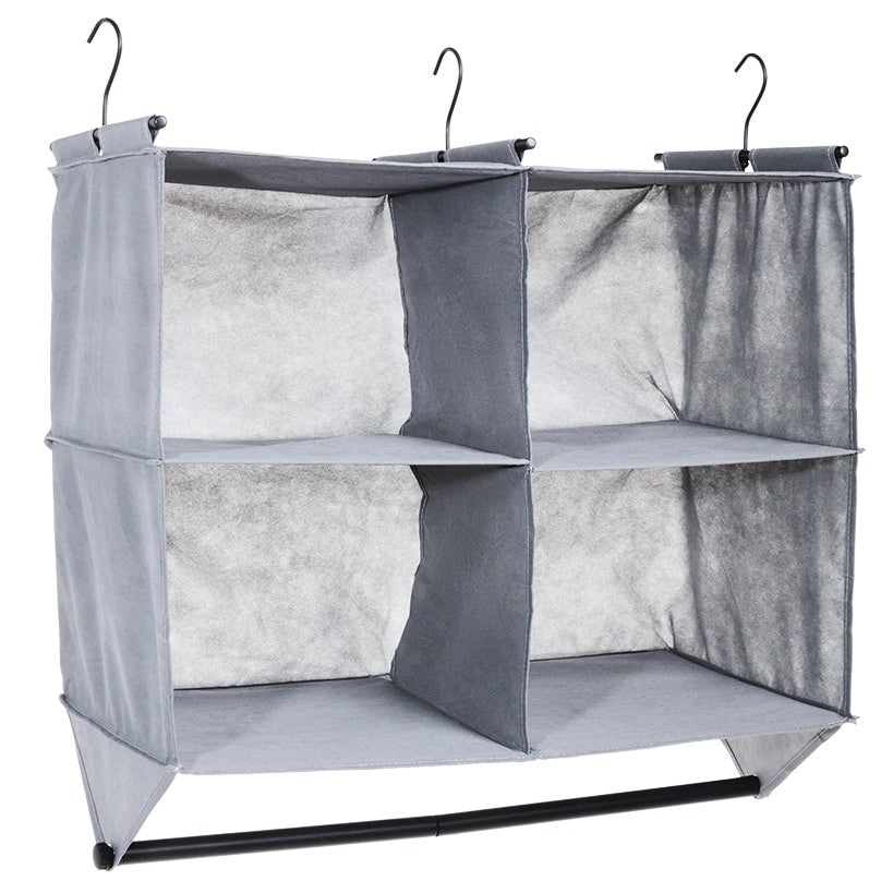 Closet Organizer with Hanging Bar for Clothes