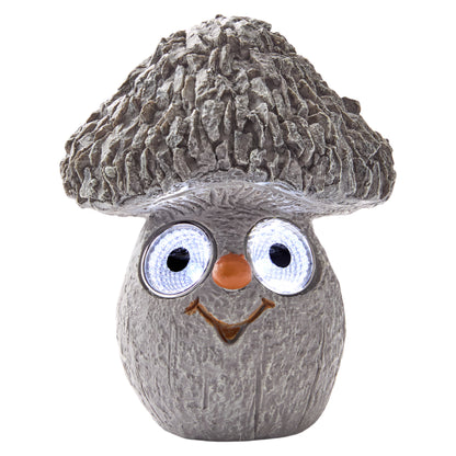 Owl Solar Eyed Garden Statue