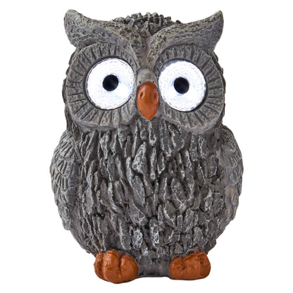 Owl Solar Eyed Garden Statue
