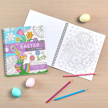 Sticker By Letter™ Happy Easter Activity Or Easter Coloring Book