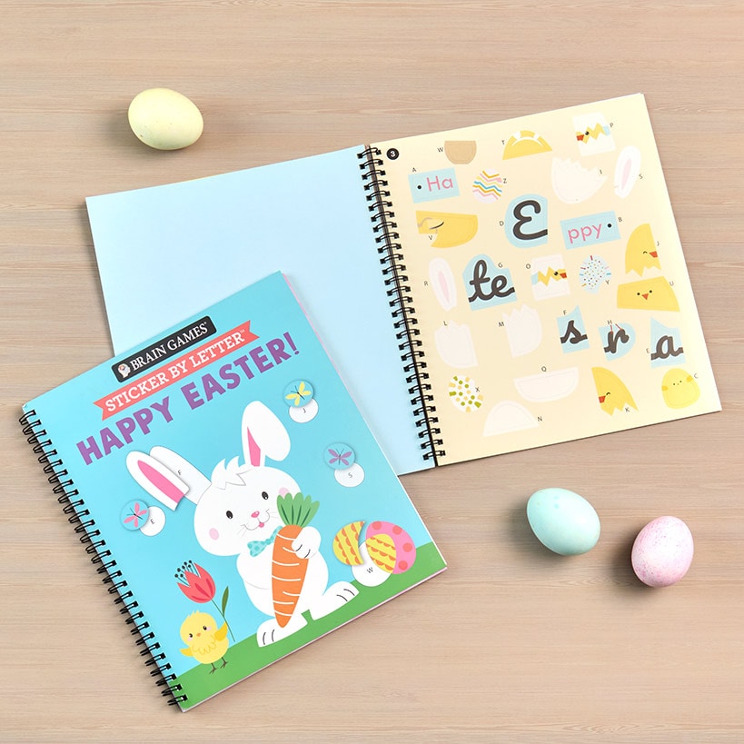 Sticker By Letter™ Happy Easter Activity Or Easter Coloring Book