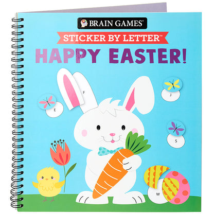 Sticker By Letter™ Happy Easter Activity Or Easter Coloring Book