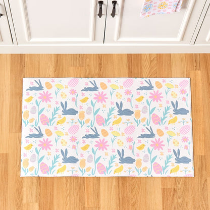Easter Bunnies Kitchen Comfort Accent Rug or Runner Rug
