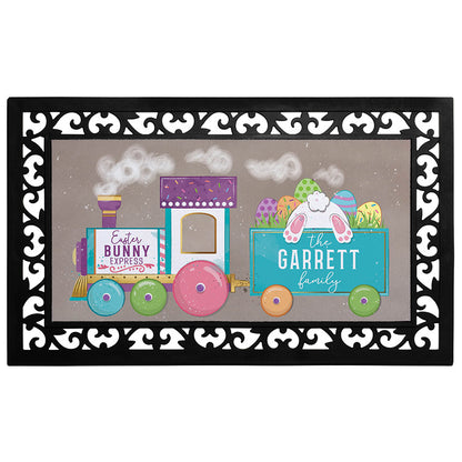 Personalized Easter Doormats with Rubber Frame