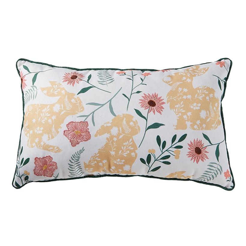 Easter Floral Decorative Pillow