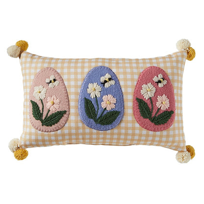 Easter Floral Decorative Pillow