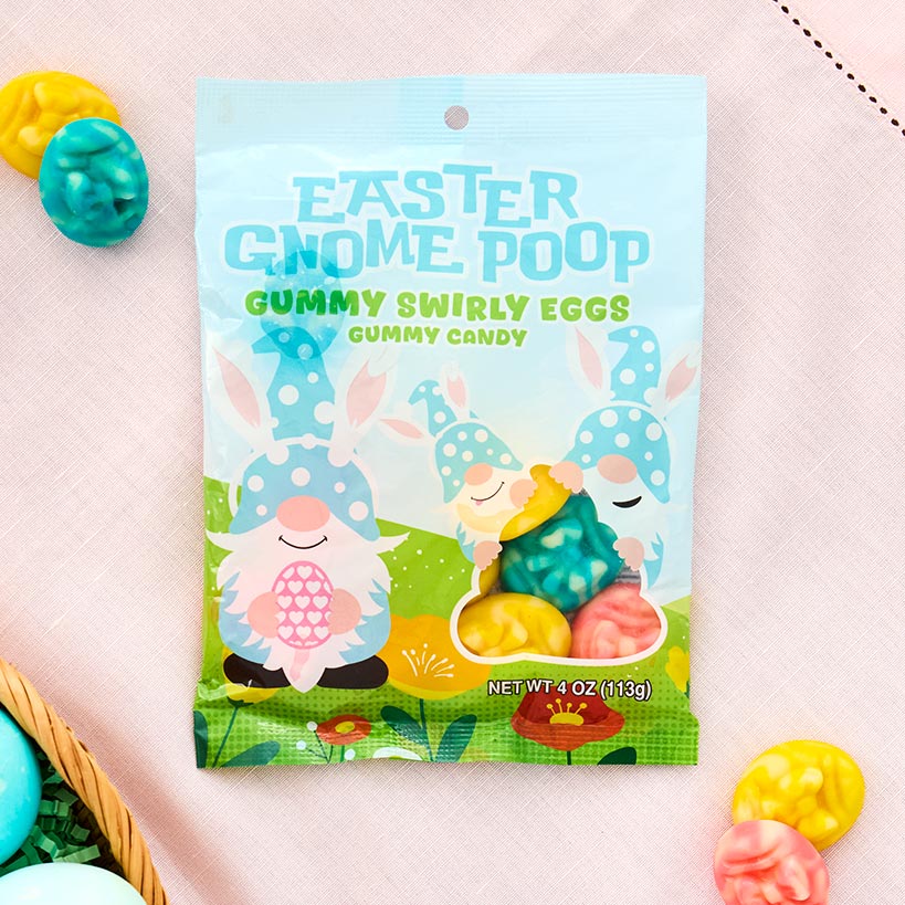 Easter Gnome Poop Candy 4oz. - Jelly Beans, Candy Corn, or Gummy Eggs