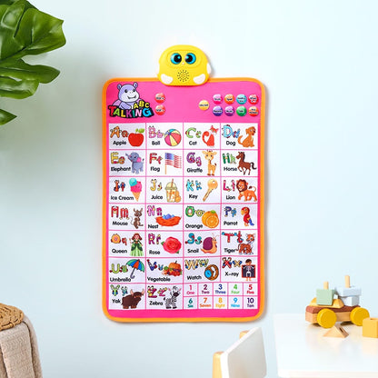 Educational Wall Chart - Learn the Alphabet, Numbers, with Sound Features