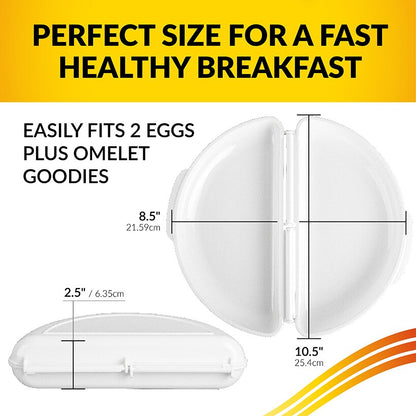 Egg 'n Omelet Cooker - Quick and Fluffy Omelets in Your Microwave