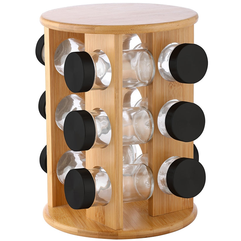 Elle Decor Black Wood Spice Rack