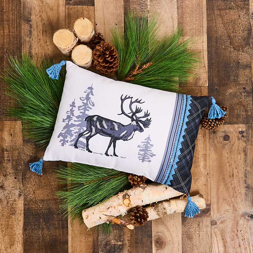 Lodge Themed Embroidered Decorative Pillow#select-pillow_big-buck