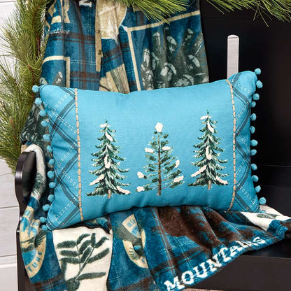 Wildlife Explorer Embroidered Decorative Pillow