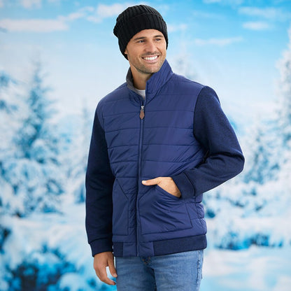 Evoke Men's Sweater Fleece Puffer