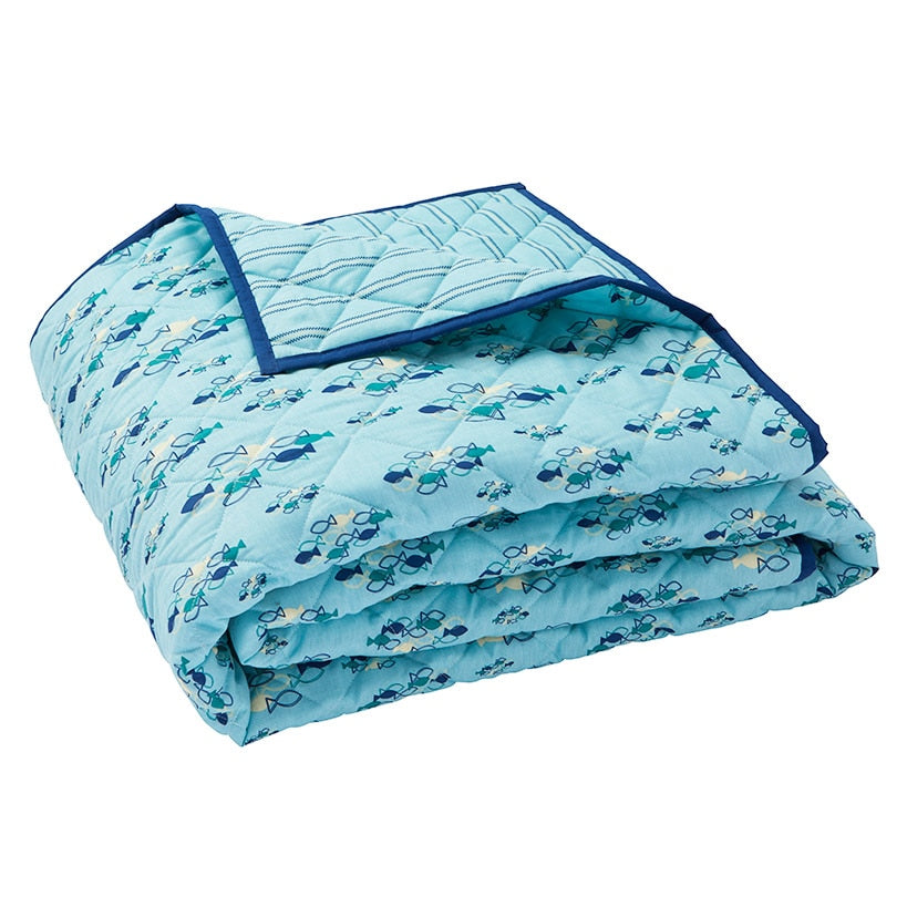 School of Fish Reversible Full/Queen or King Comforter or Sham