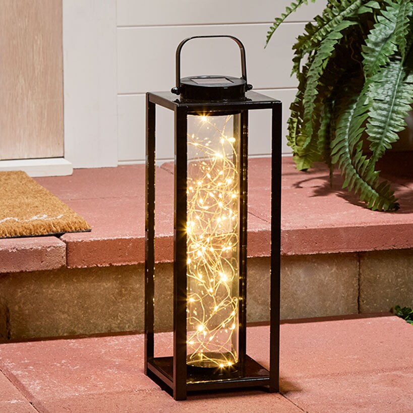 Lantern Lighted With Fairy Lights Solar#select-size_large