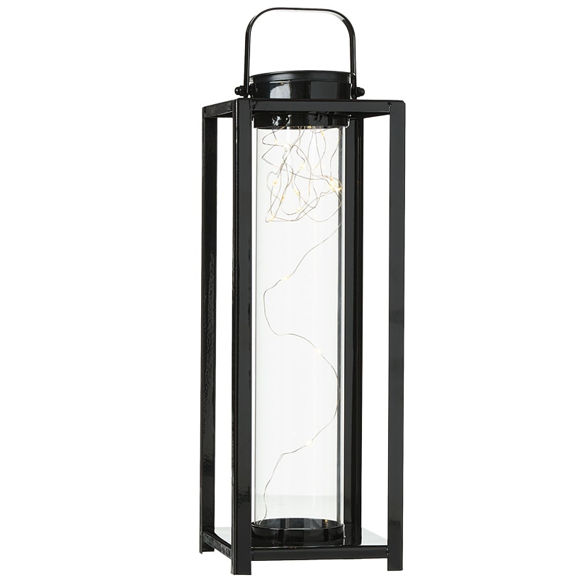 Lantern Lighted With Fairy Lights Solar