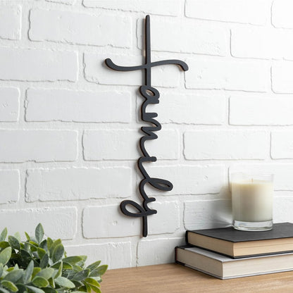 Family Cross Wood Plaque