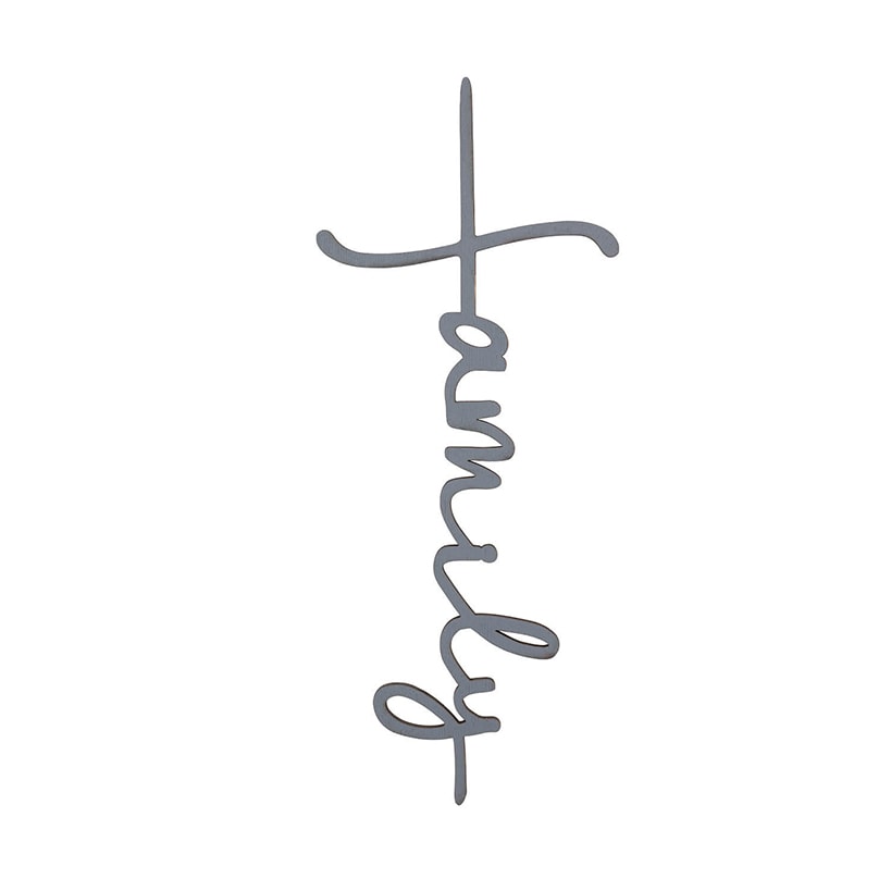 Family Cross Wood Plaque#select-color_gray