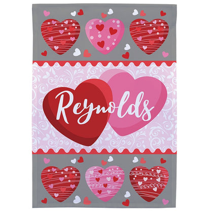 Family Hearts Garden Flag
