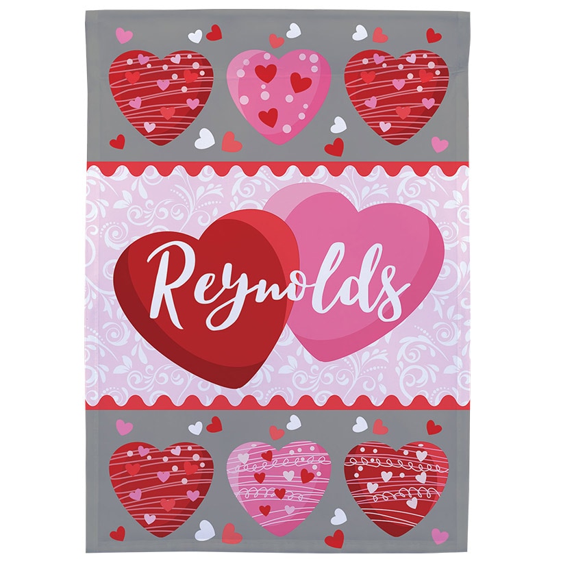 Family Hearts Garden Flag