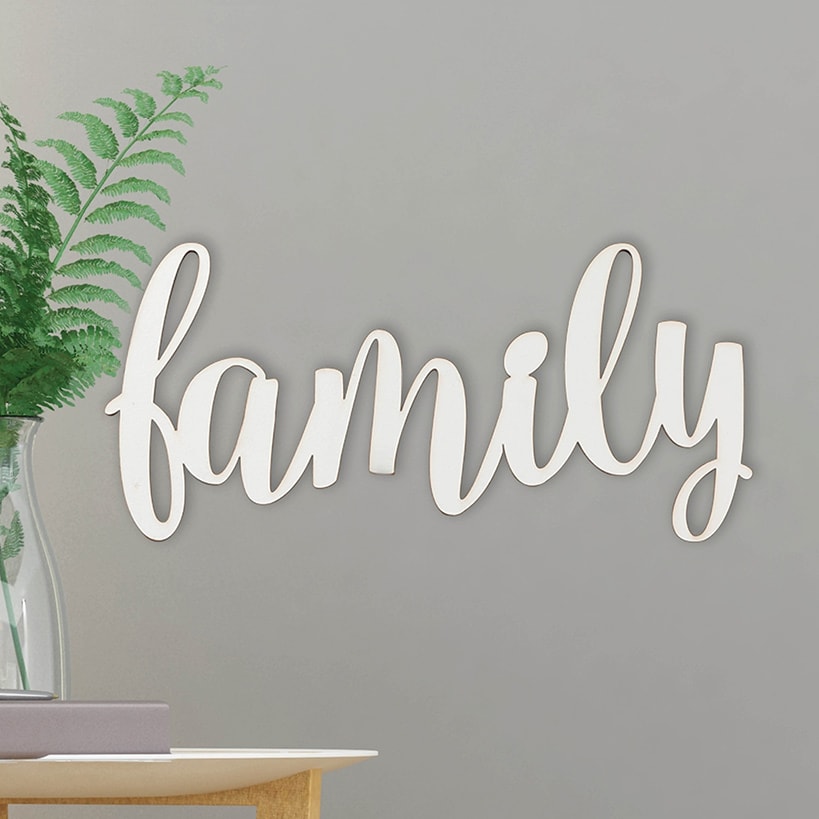Family Wood Décor Plaque